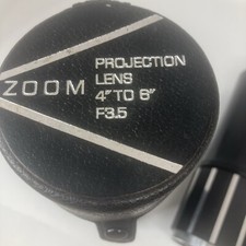 ZOOM Projection Lens 4" to 6" f3.5 Lens with Cylindrical Case.