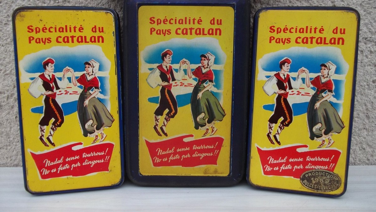 Deux Boîtes Métal Anciennes LOR & DAUNER - Tourrons Nougats (Pays Catalan)
