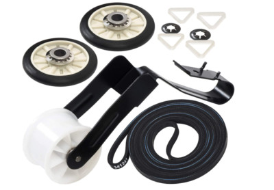 Dryer Repair Pulley Rollers Kit For Amana NGD4655EW2 Whirlpool WED4815EW1