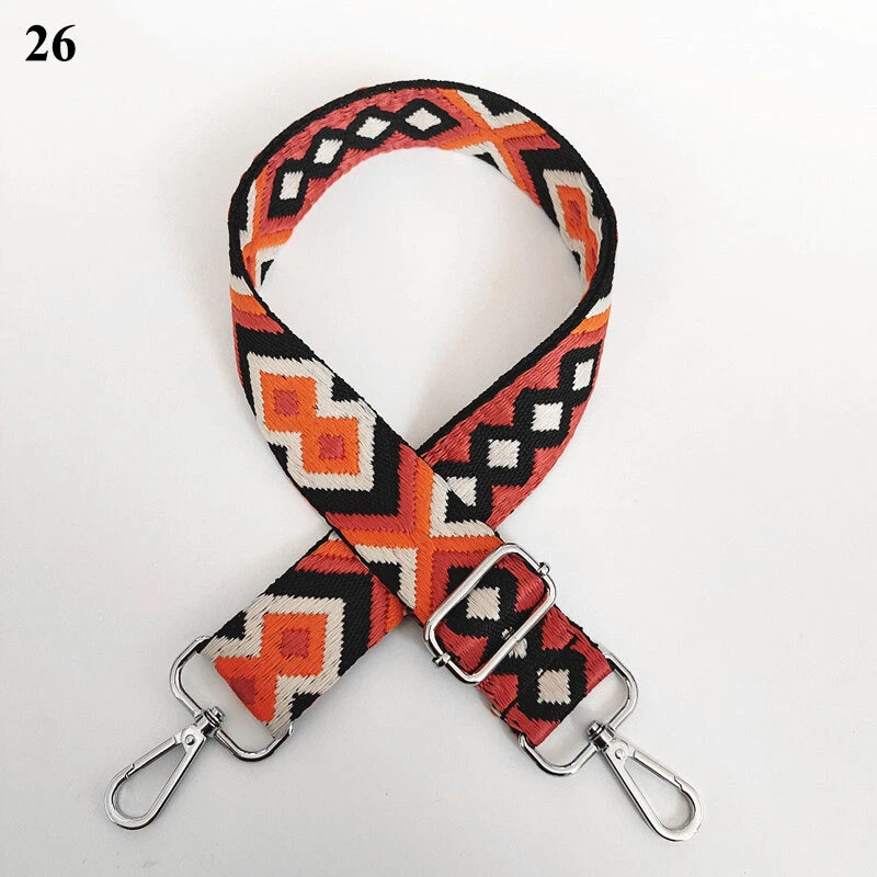Colorful Wide Ethnic Style Bag Belt Casual Accessory  