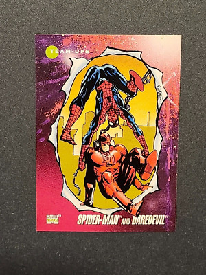 1992 Impel Marvel Universe #97 Spider-Man and Daredevil Team Ups | eBay