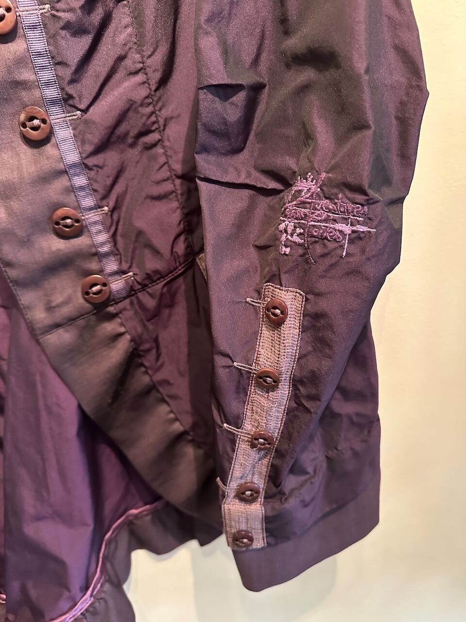 Aventures des toiles purple linen jacket, good used condition image 10