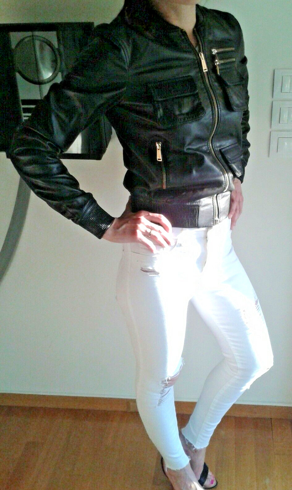 Authentic DSQUARED Leather Jacket mod.S72AM0278 s… - image 1