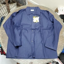 NEW Revco Black Stallion F9-30C 9oz 30" Cotton FR Dark Blue Welding Jacket Large