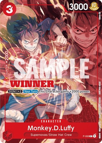 Monkey D. Luffy P-041 P - ONE PIECE CARD GAME 1st ANNIV. COMPLETE