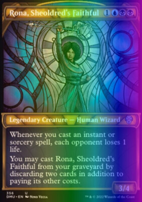 MTG Rona, Sheoldred's Faithful (356/447) Dominaria United LP FOIL