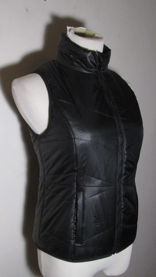 Chaleco aislante FLIRTITUDE negro con cremallera completa para mujer talla S Foto 3 de 4