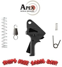 Apex Flat-Faced Action Enhancement Kit for S&W SD VE, BLACK New! 107-114-BLK
