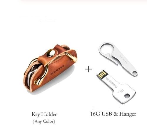 Herren Key Wallet Genuine Leather Diy Keychain Edc Pocket Car Holder Organizer Eurodite - Diy Leather Key Organizer