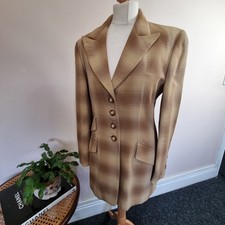 Vintage Escada Margaretha Ley Wool Jacket Blazer Size 38 Uk 8 To 10