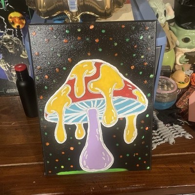Handmade Yoshi Art Print Cracked Egg Green White Super Mario Video Game