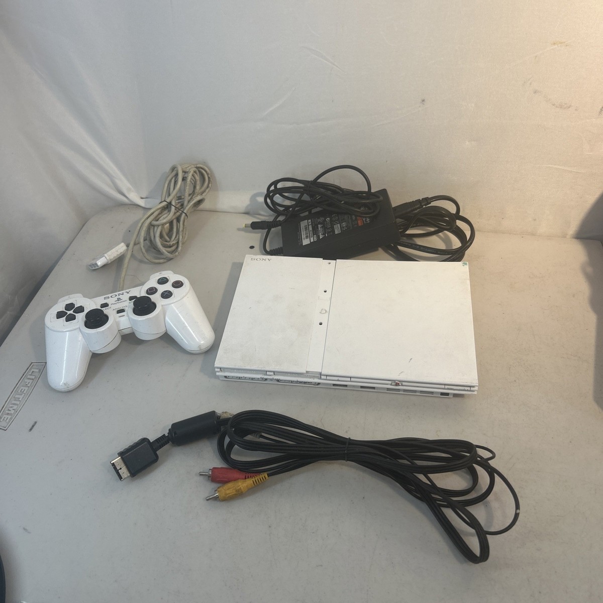 Sony PlayStation 2 PS2 Slim White Console w/ Controller - SCPH