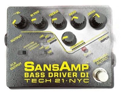Tech 21 SANSAMP BASS DRIVER DI Effects Pedal Tested & Works 72096
