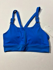 Womens Blue Padded Swimsuit Top SIZE XXL Adjustable FREE SHIPPING