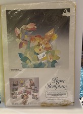 Vintage paper art kit Hummingbird