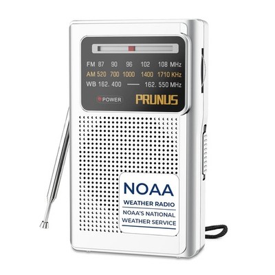 Portable NOAA Weather Emergency Alert AM FM Hand Crank Battery Operated Radio