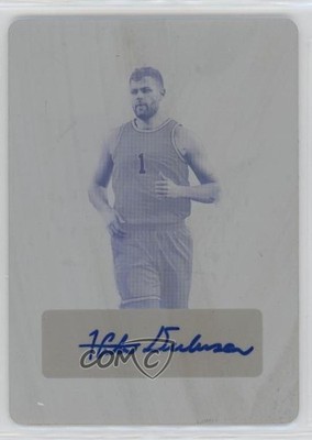 2022 Leaf Trinity Printing Plate Yellow 1/1 Hunter Dickinson #BA-HD1 Auto 13u1