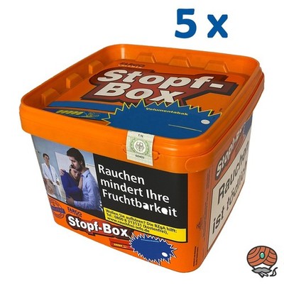 Fargo Stopf-Box Stopftabak / Volumentabak Eimer 5x 150g