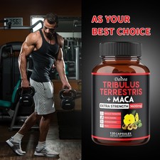 Tribulus Terrestris Maca Support Muscle Synthesis Boost Energy Levels 120 Pills