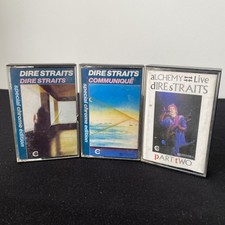 3 x Dire Straits Album Cassette Tapes Bundle