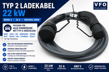 Typ 2 Ladekabel 22kW 32A Mode 3 Original BMW 7827900 Neu für Wallbox & Ladesäule