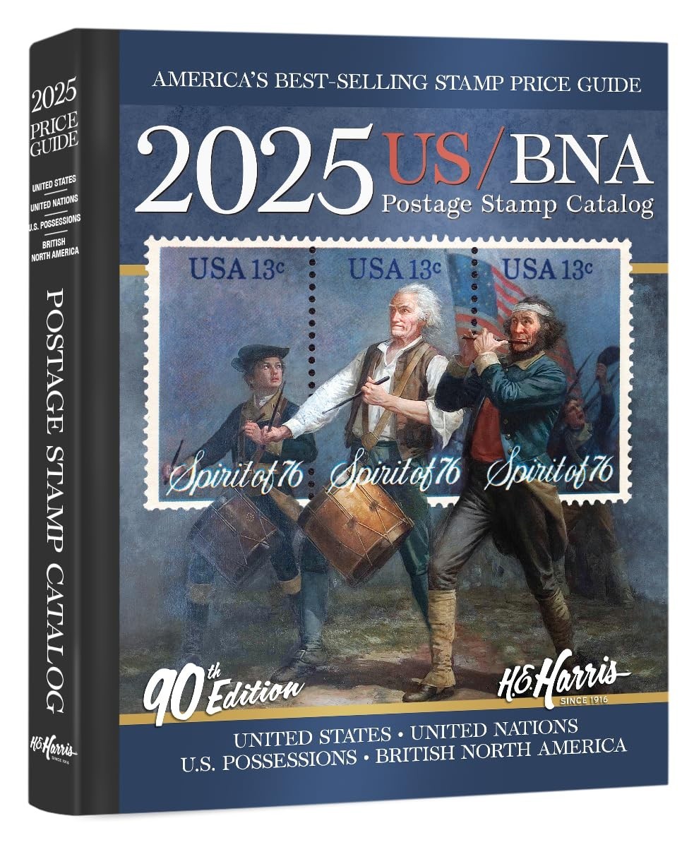 2025 US/BNA Postage Stamp Catalog Price List Harris Collector Guide Book - READ