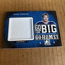 2014 ITG Go Big JUMBO JSY PATCH SSP /25 Mark Messier #BIG6 Hockey Card (f3)