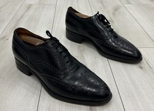Vintage Church's Custom Grade Hickstead Black Leather Oxford Brogues UK 9 F 84 L