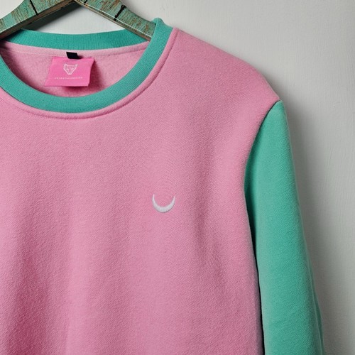 Celestialfox.Ca DESCONTINUADO Bloqueo de Color Rosa Pastel Sudadera Prendas para el torso, M - Imagen 3 de 9