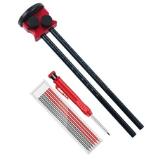 Dual Blade Wood Marking Tool with Pencil Refill Set for Precise Measurements