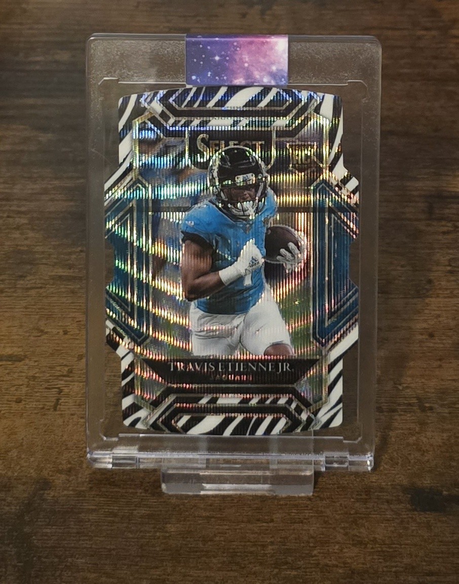 2021 Panini Select - Travis Etienne #254 (RC) Zebra DIE CUT Color