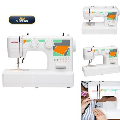 Janome MOD-15 Easy-to-Use Sewing Machine 15 Stitches, Adjustable Stitch Length