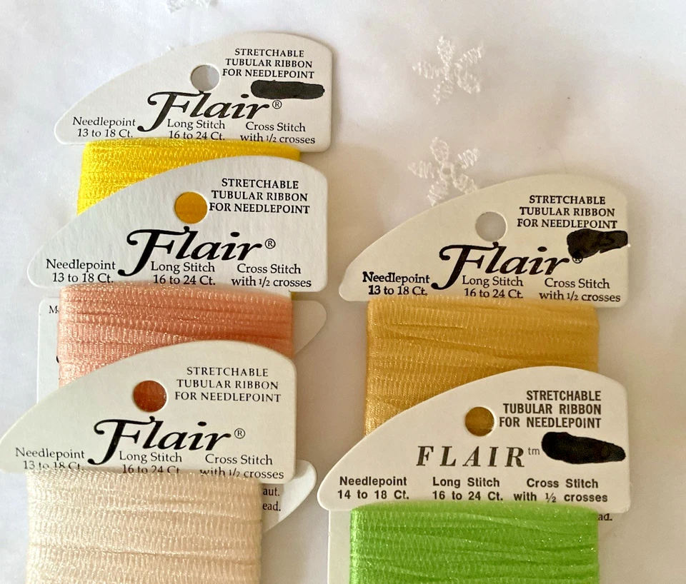 Needlepoint Embroidery Thread Lot of 5 Flair Rainbow Gallery Asstd Spring Colors - Image 2 of 3