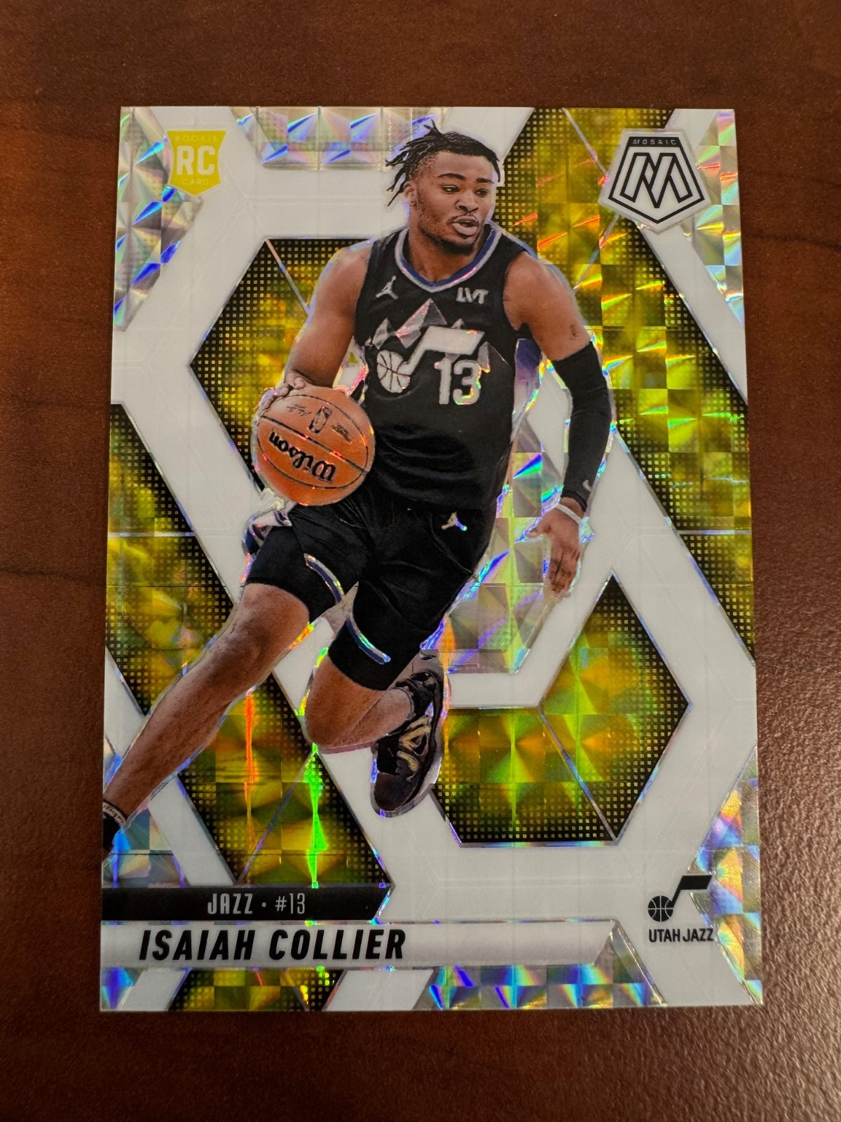 2024-25 Panini Mosaic Choice Isaiah Collier RC #222 - Choice White 32 /35