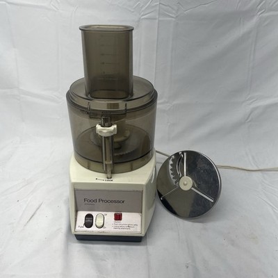 Vtg JC Penney Food Processor 8340  Bowl Lid Pusher W/Fry Blade Working For Parts