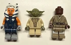 Lego Star Wars ashoka tano, yoda & mace windu vintage minifigures