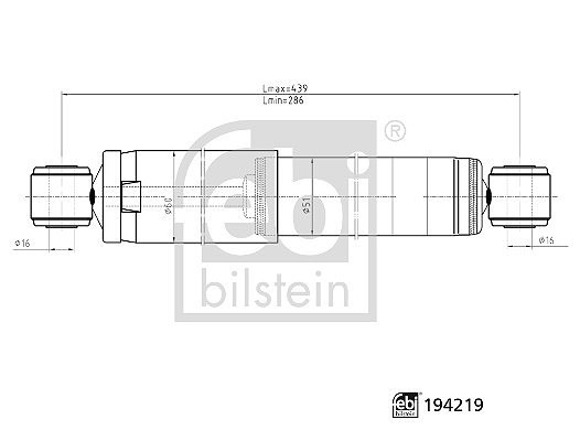 Febi Bilstein StoßDäMpfer Hinterachse, Links, Rechts U.A. FüR CitroËN, Fiat-image