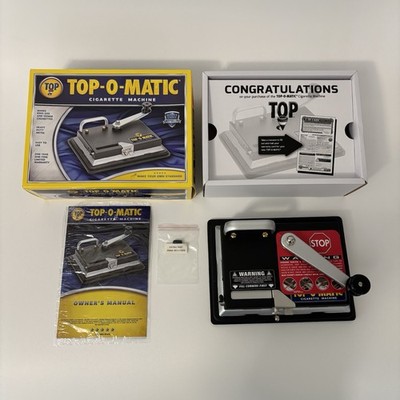 T.O.P. Top-O-Matic Cigarette Rolling Machine New Opened Box For Pictures (READ)