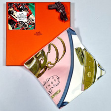 SELTENES VINTAGE HERMES Seidentuch "Federn" Carre 90 designed by Philippe Ledoux