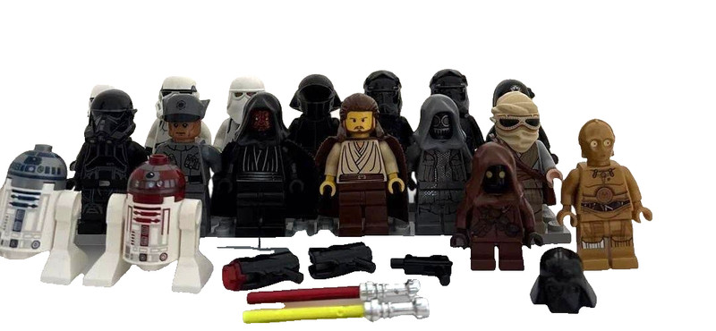 LEGO Star Wars Minifigure Lot 17 Figures with Accessories