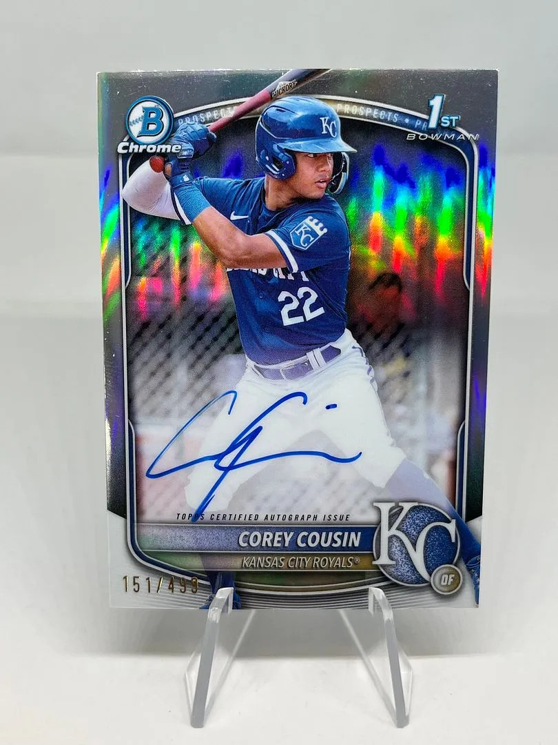 Corey Cousin 2025 Bowman Chrome Refractor Auto /499 #CPA-CCO