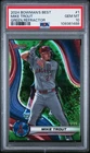 2024 Bowmans Best Mike Trout Green Refractor /99 #1 PSA 10 Gem Mint
