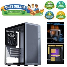 Micro ATX Case, 1 Non-RGB 120mm Fan MATX PC Case, Mesh Front, Computer case w...