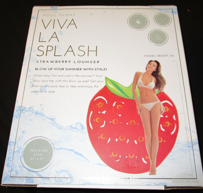 Viva La Splash Strawberry Pool Lounger NWT