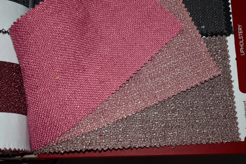 FABRIC SAMPLE BOOK Multi-Color LINEN BLEND TEXTURES 50pcs LOT Neutrals & Brights - Image 3 of 4