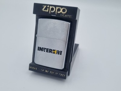 Zippo Intermat Logo Feuerzeug 1987 Vintage Sammlerstück selten Zippo Lighter
