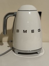 Smeg 50's Retro Style Cordless Kettle 1.7L White KLF03WHUK