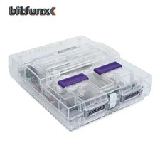 Super Nintendo Replacement Shell Housing SNES Transparent Clear