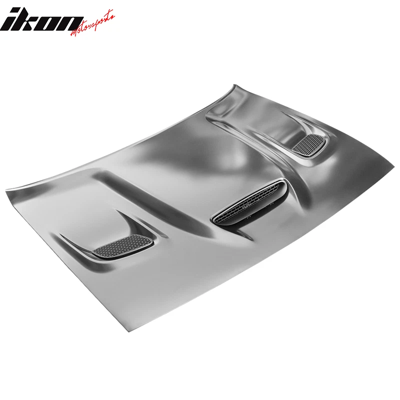 Fits 08-23 Dodge Challenger Hellcat Style Front Hood Panel Replacement Aluminum — 第 3/4 张图片