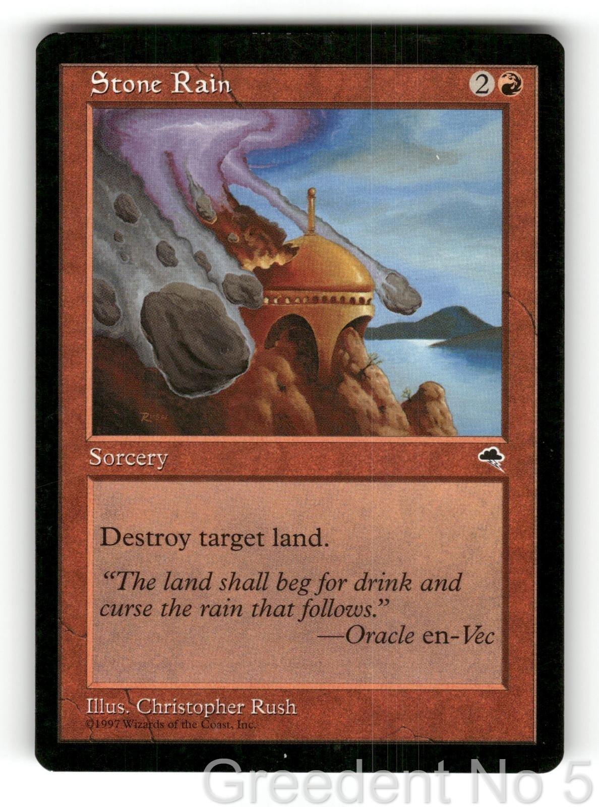Stone Rain 206 Common Tempest Magic: The Gathering Lightly Played